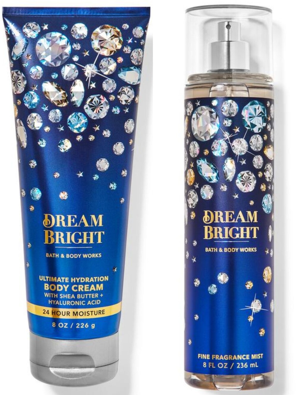Bath & Body Works Dream Bright Body Cream & Fragrance Mist Set NEW RARE